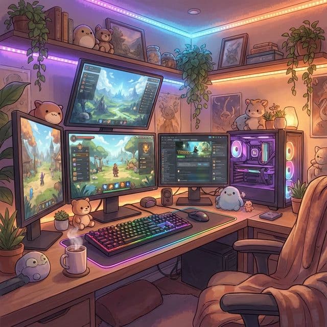 Late night gaming session 🎮